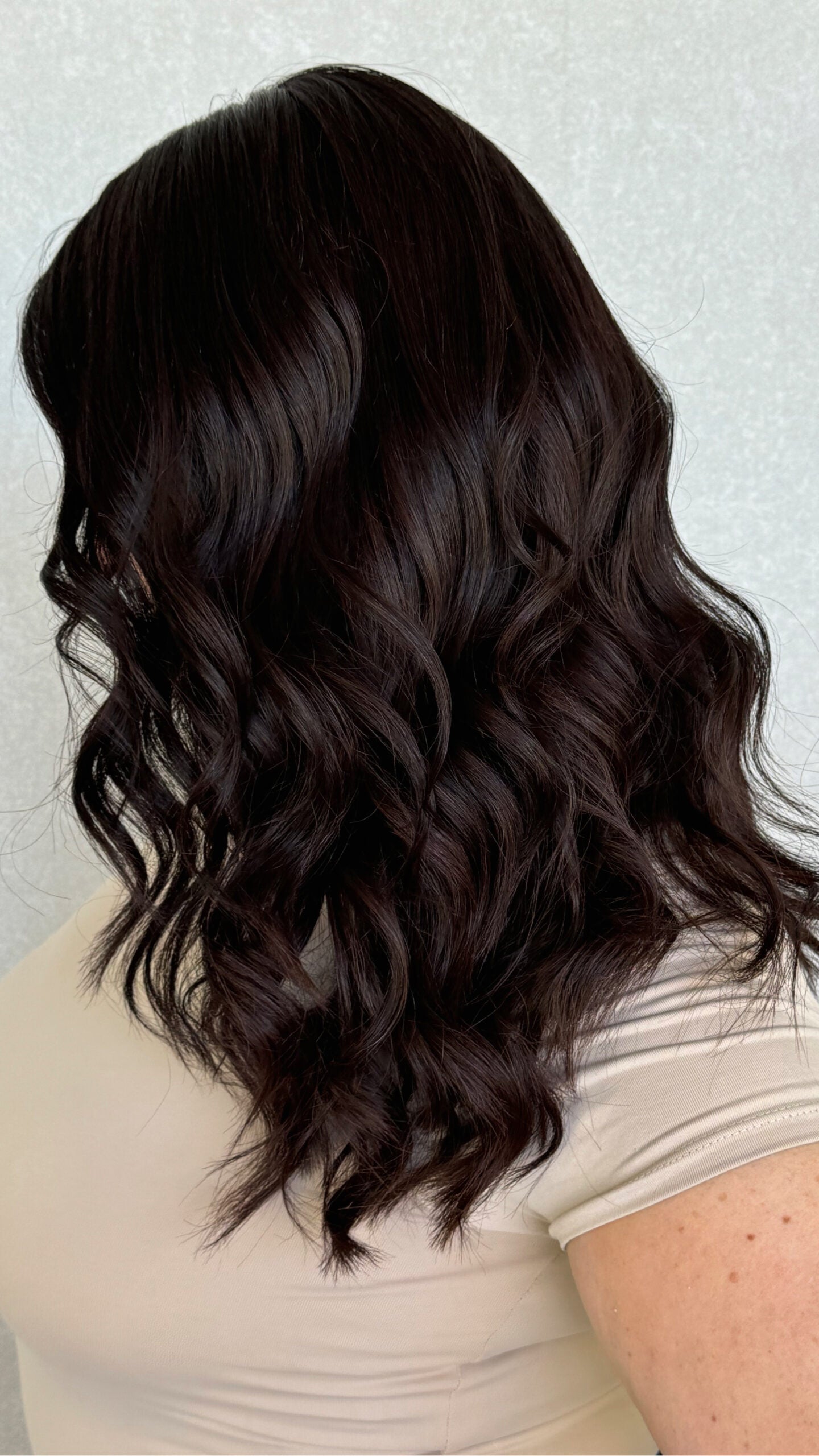 Deep Brunette – 22" Human Hair Lace Front Wig - Colour: Jordyn