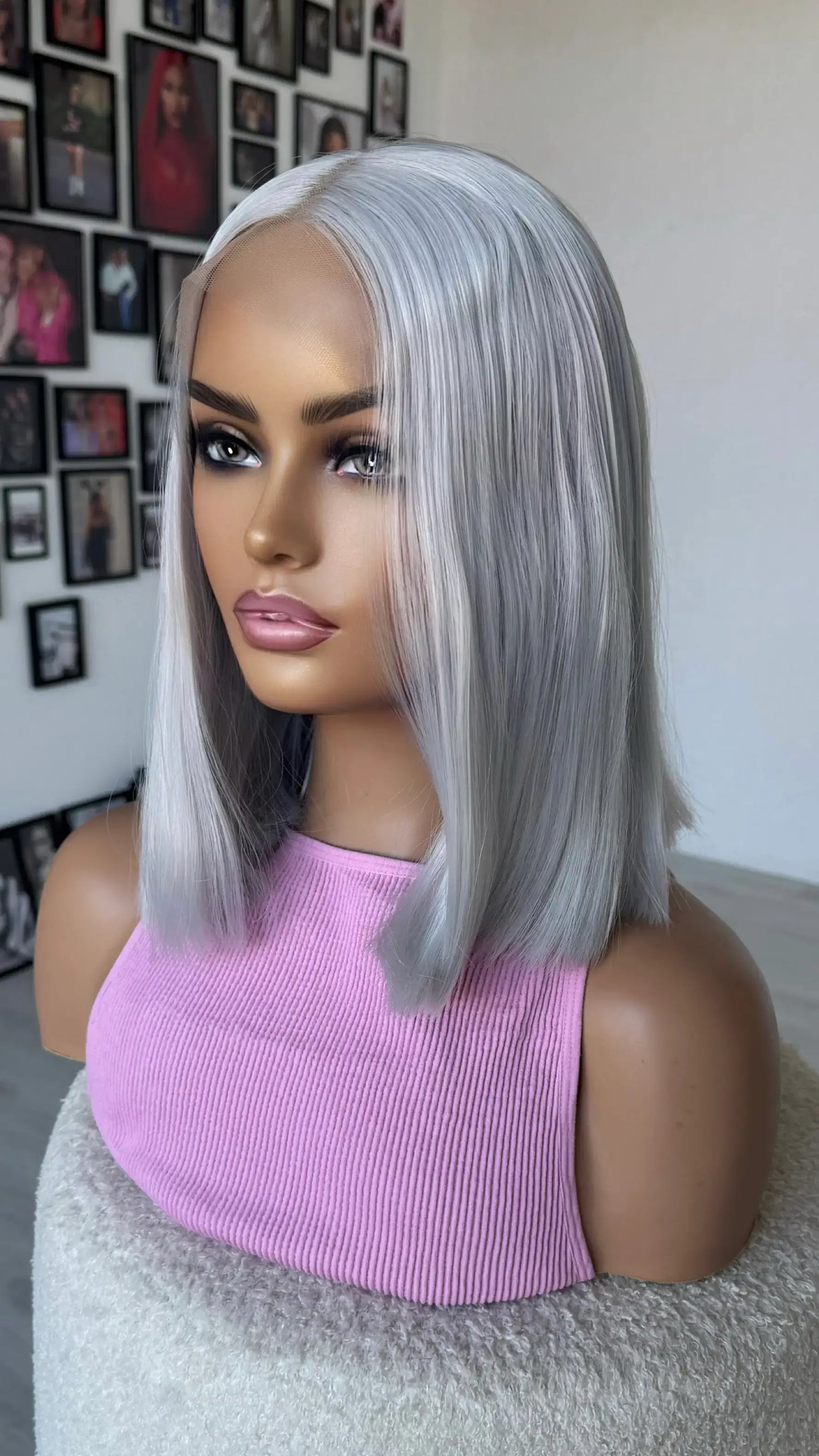 Lace Front Pearl Silver - Synthetic Wig – Frost