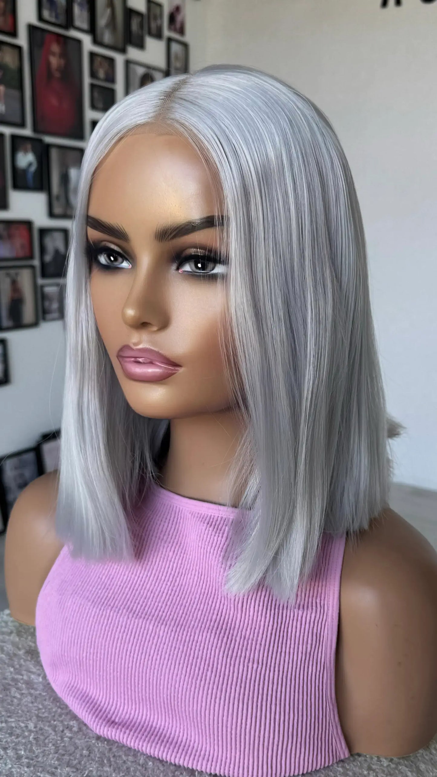 Lace Front Pearl Silver - Synthetic Wig – Frost