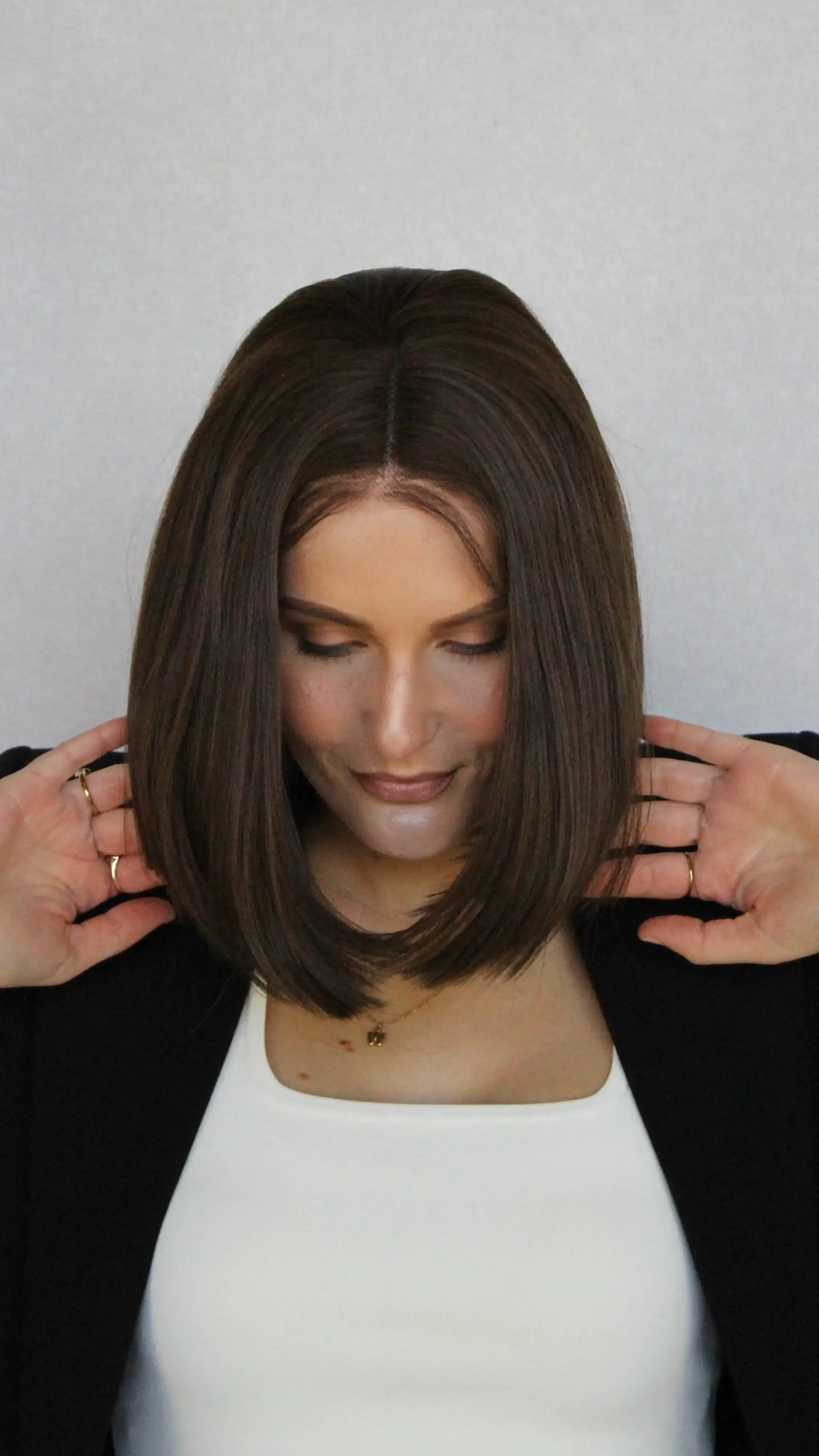 heat safe hair, synthetic wig, lacefront with baby hairs.
