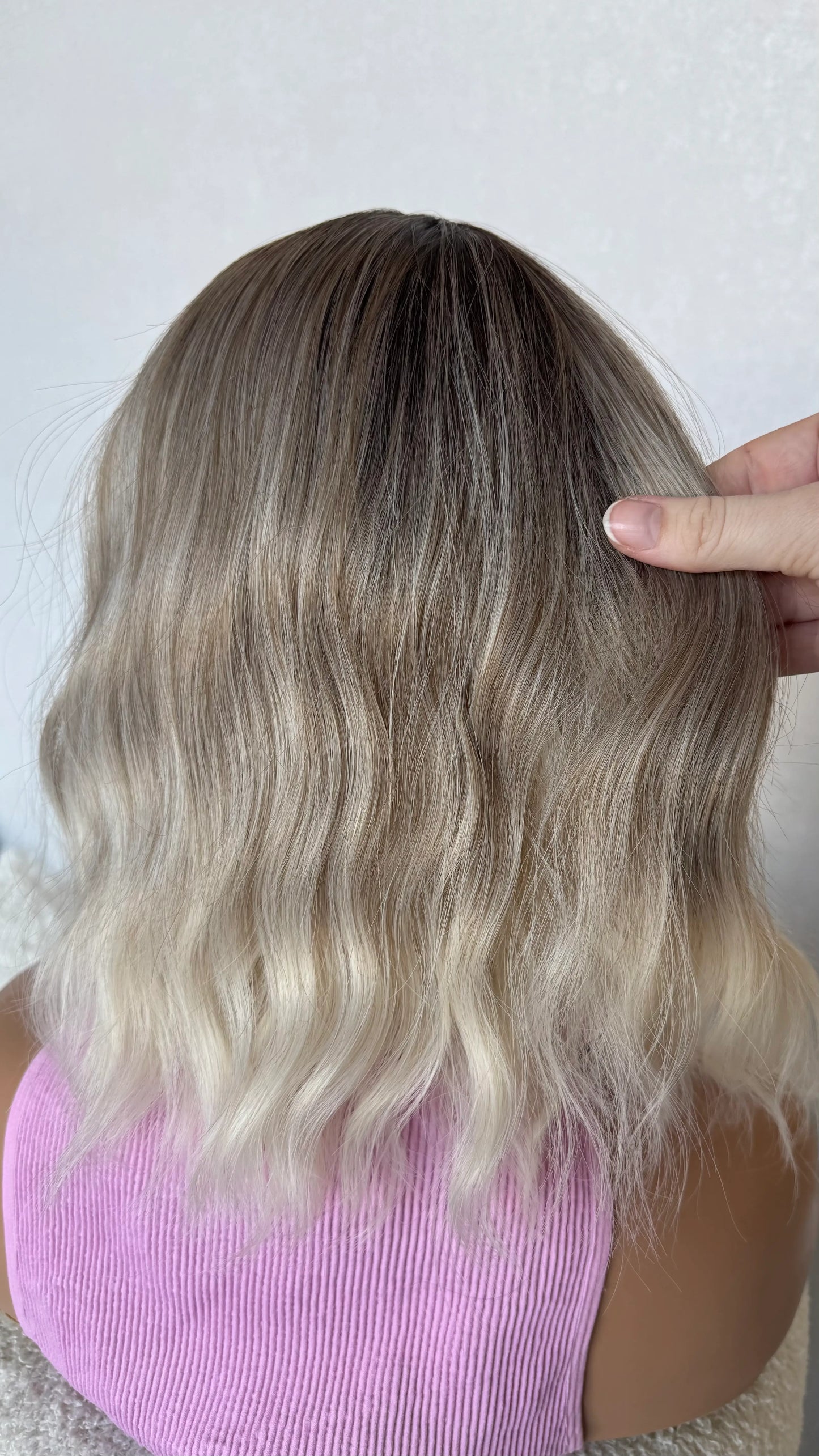 dark root ombre ash blonde wig australia, glueless heat safe wigs.