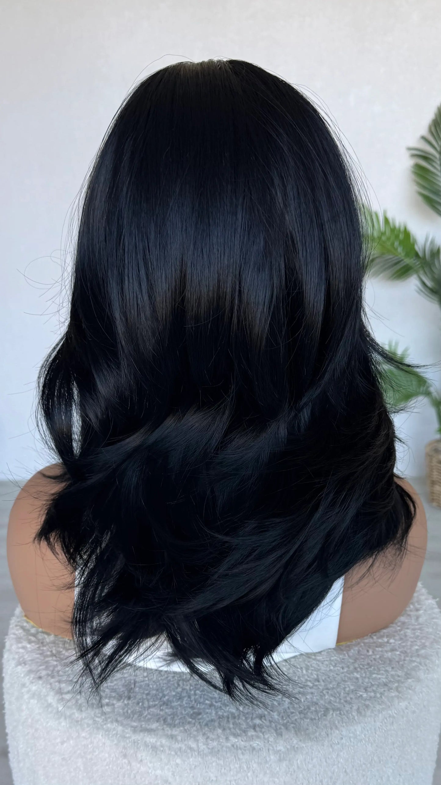 back view black layered hair, glueless wigs australia.