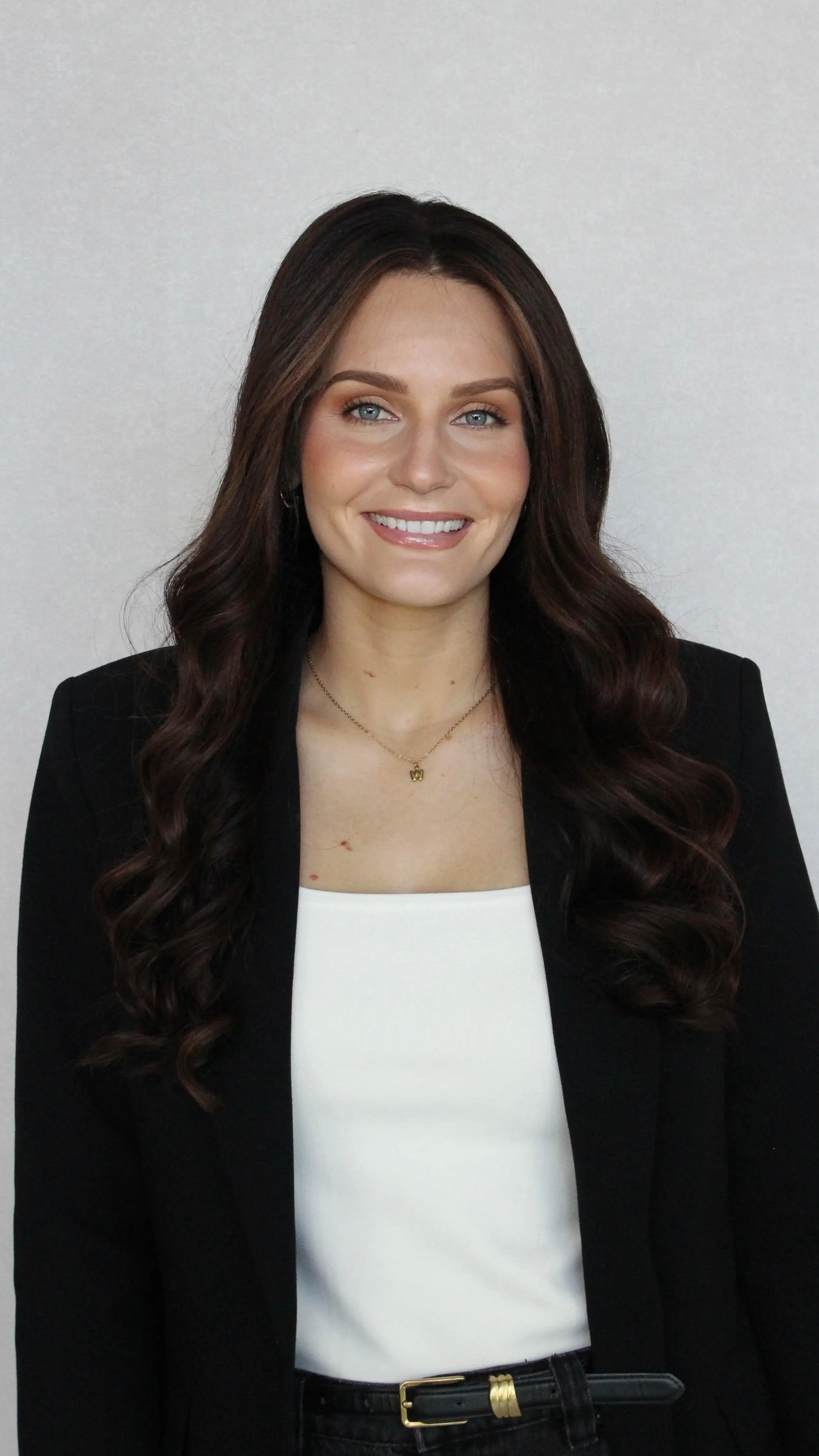 26 inches hair, human hair lacefront wig with middle part, long length hair, dark brown.
