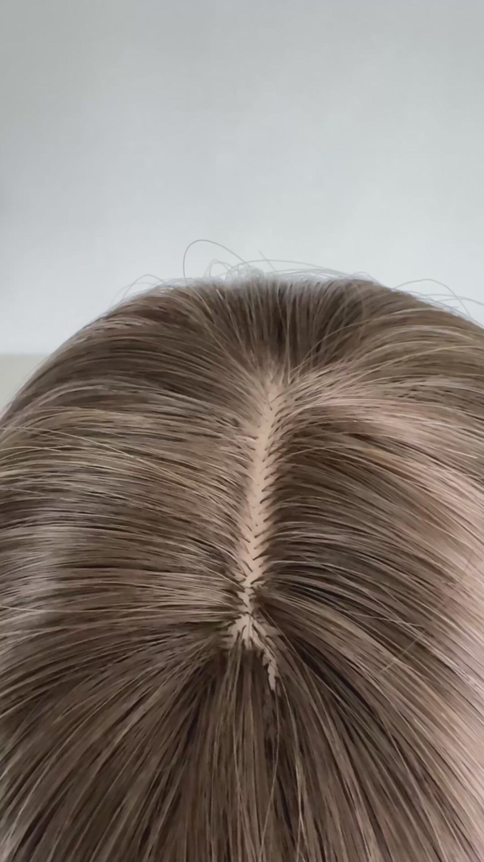 raven synthetic wig, dark ash brunette with sillver highlights. curtain bang/ frige wig, heat safe hair.