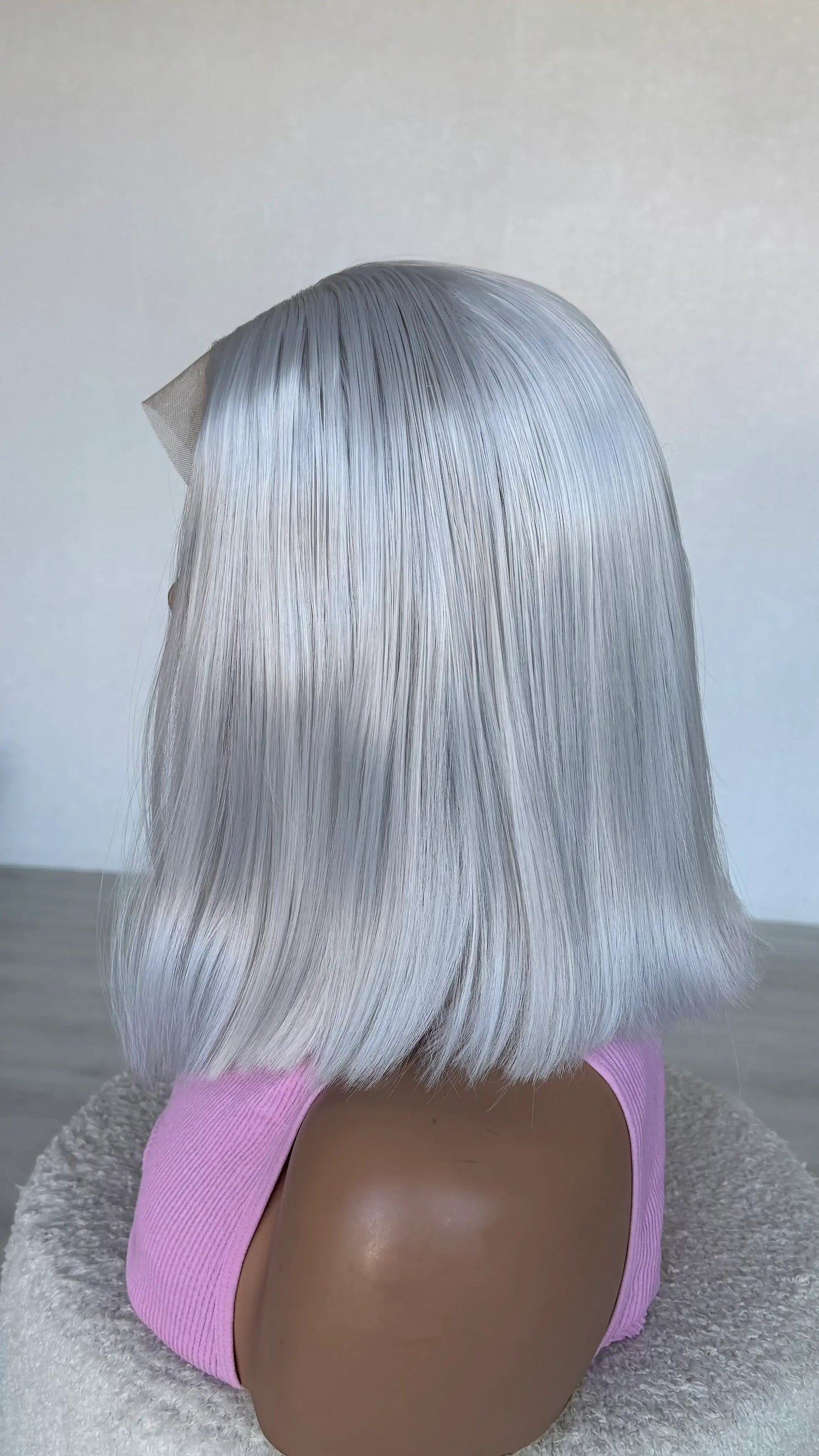 grey lacefront bob glueless australia wigs.