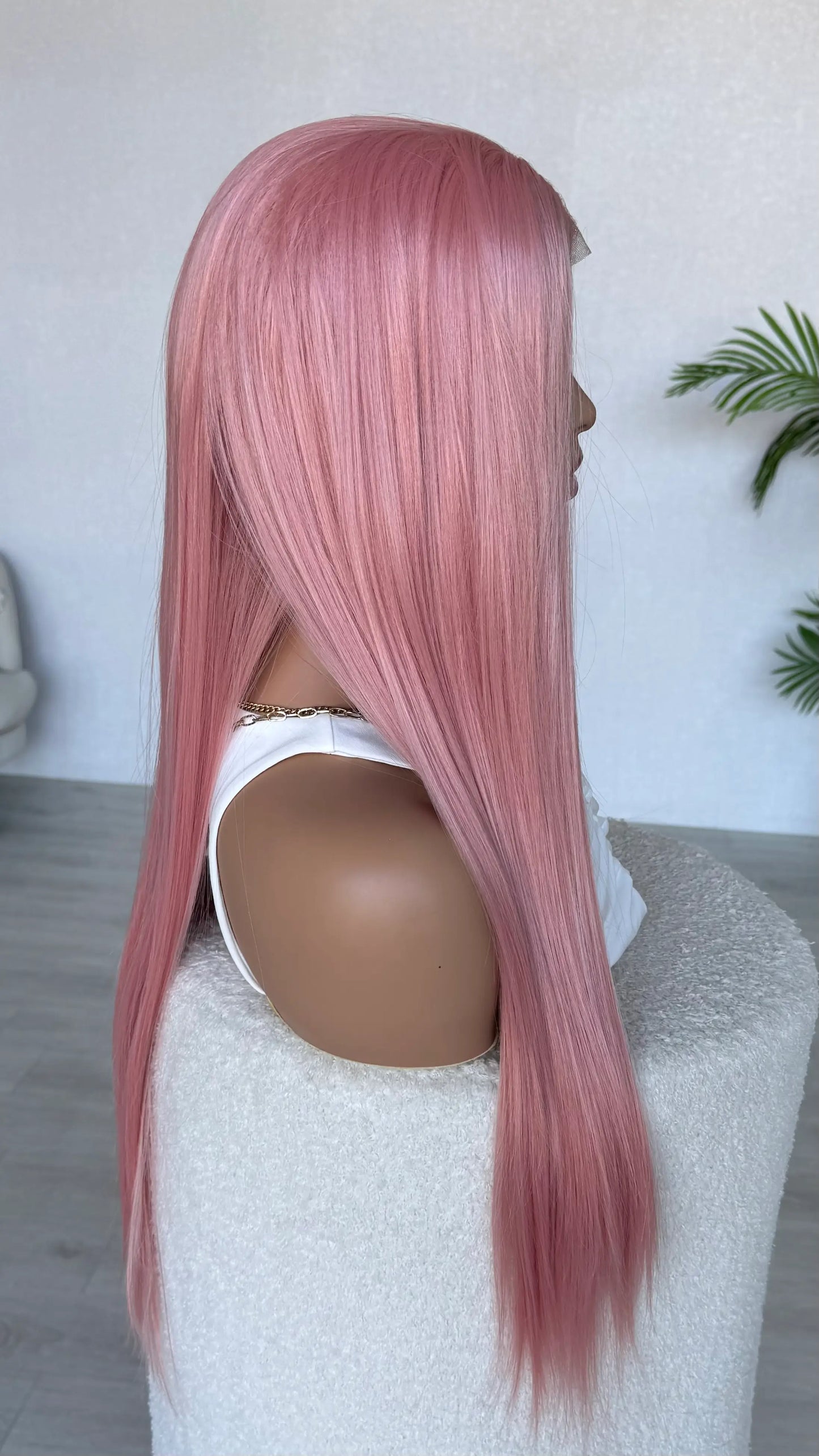 side view long pink view