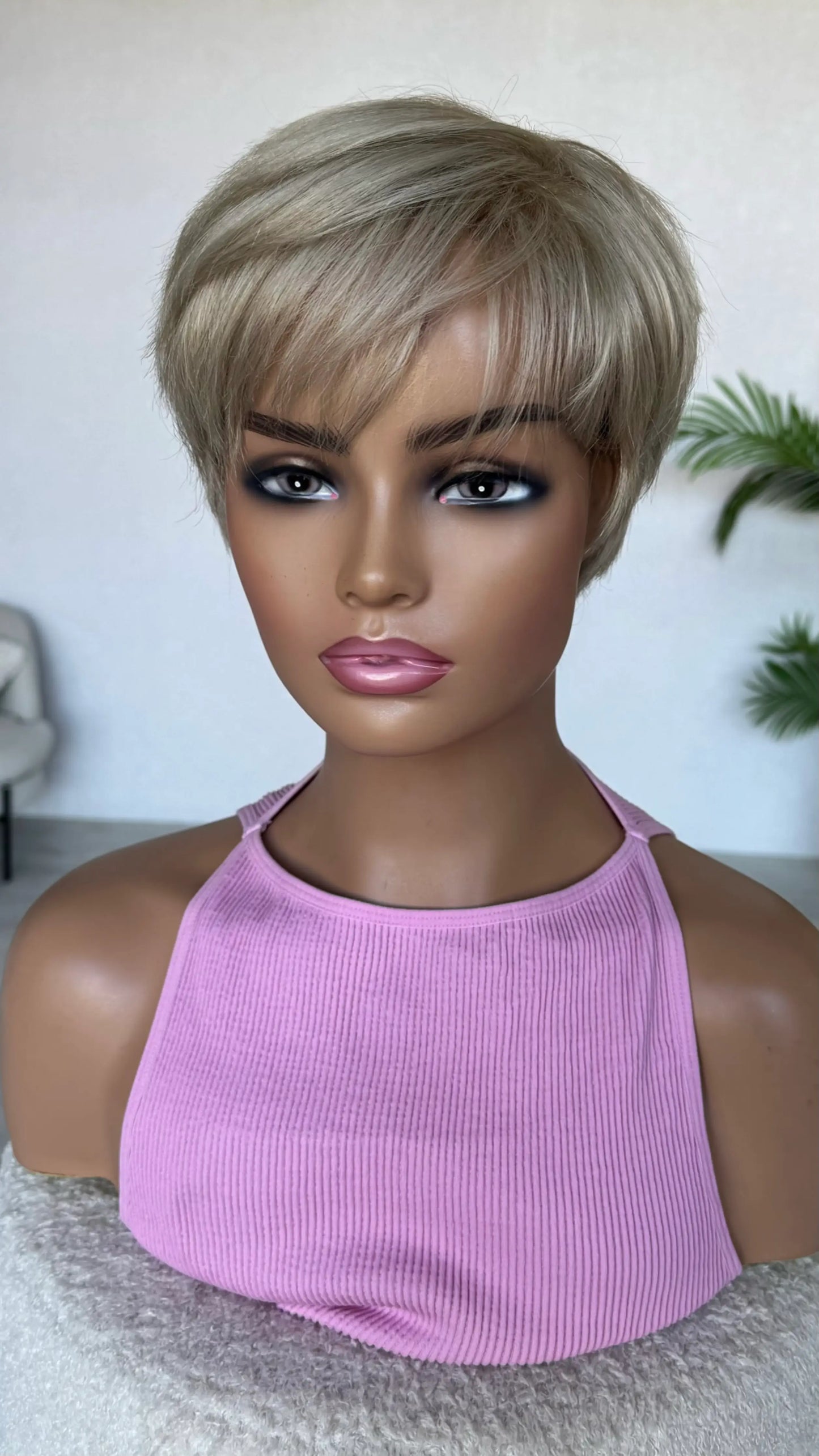 sale wig pixie blonde short hair