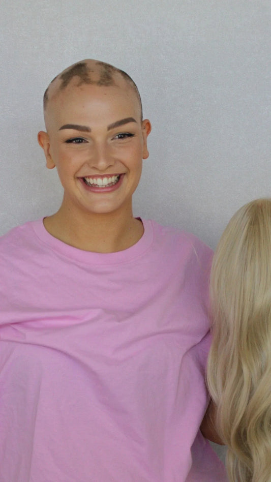 Alopecia-friendly lace front wig with a soft, lightweight cap designed for all-day comfort