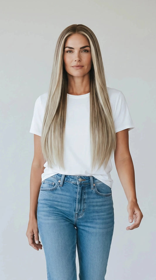 #1 wigs australia, long straight hair wig, glueless wig australia.