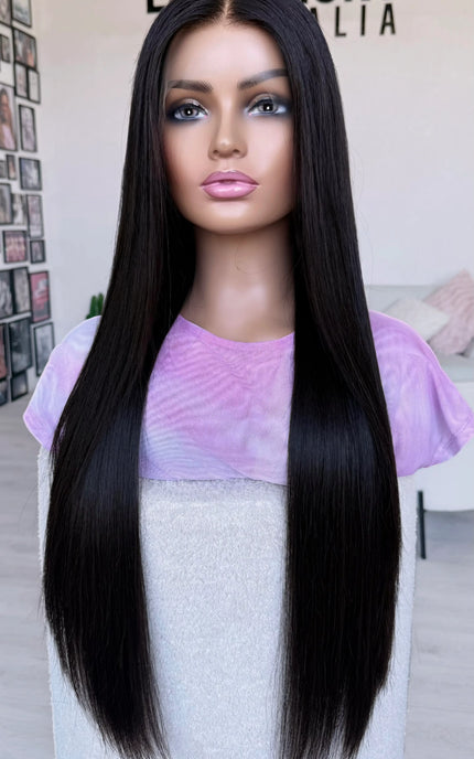 glueless wig australia, long black hair wig with 28 inch hair, ready to wear wigs, gold coast australia.