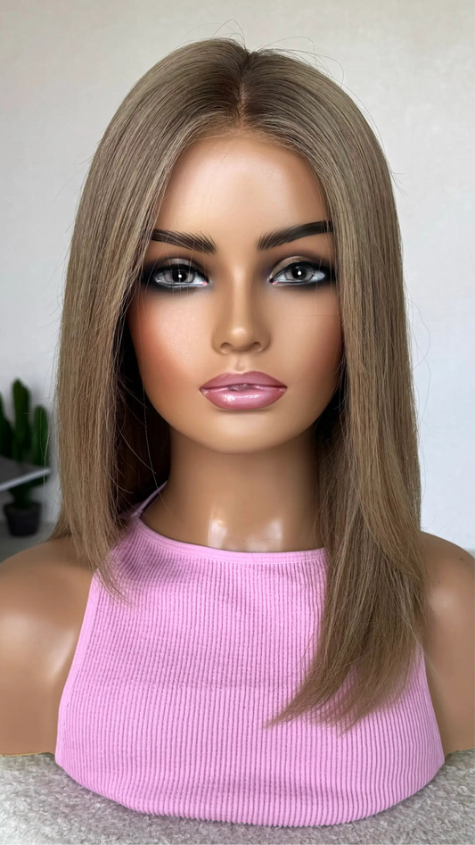 SALE- 18 INCH BLONDE - HUMAN HAIR LACE FRONT WIG