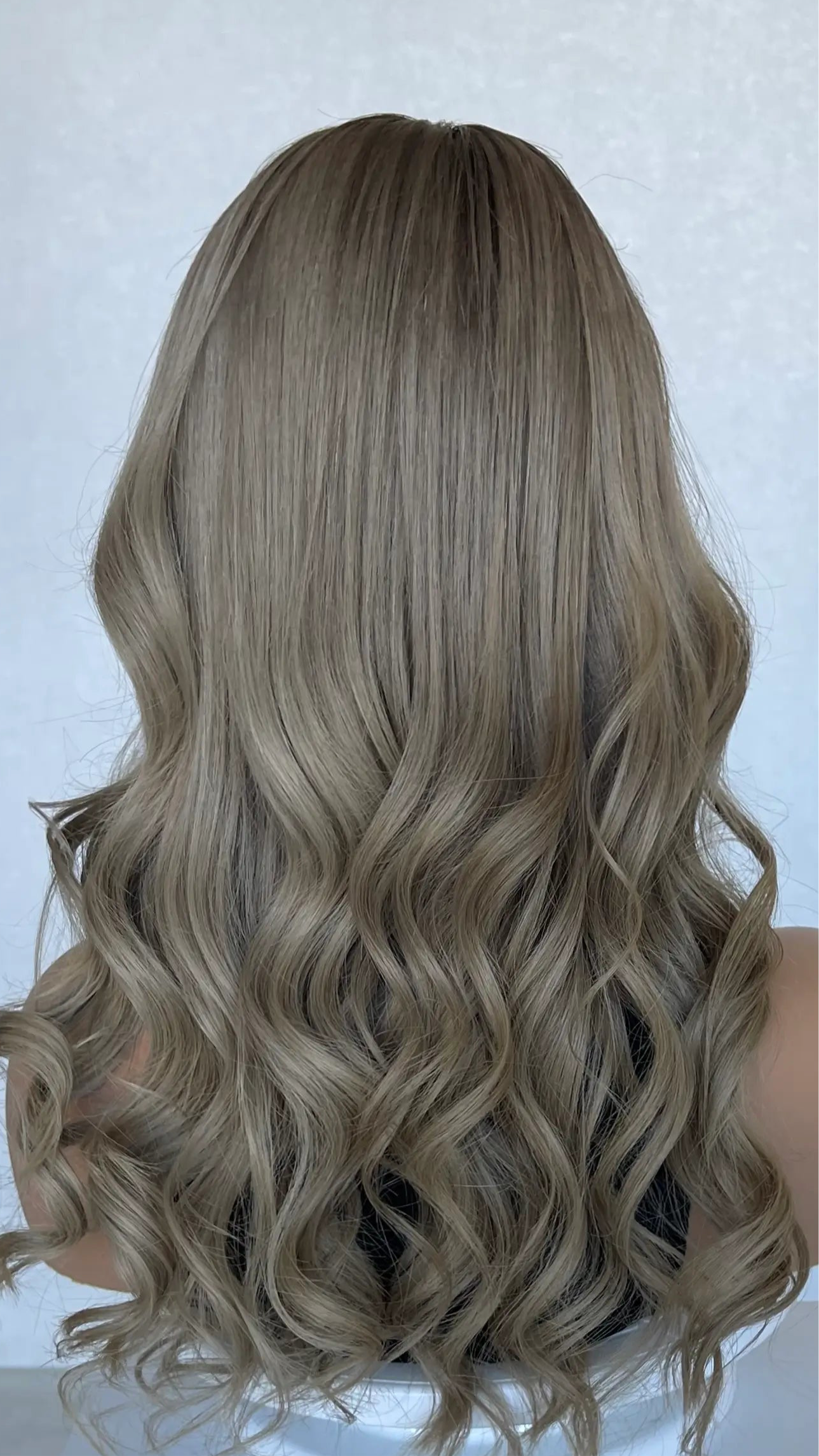 Ash Beige Blonde with Highlights –20" Human Hair Lace Front Wig- Colour: Samantha