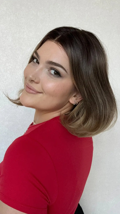 Lace Front Balayage Bob Synthetic Wig – Avery