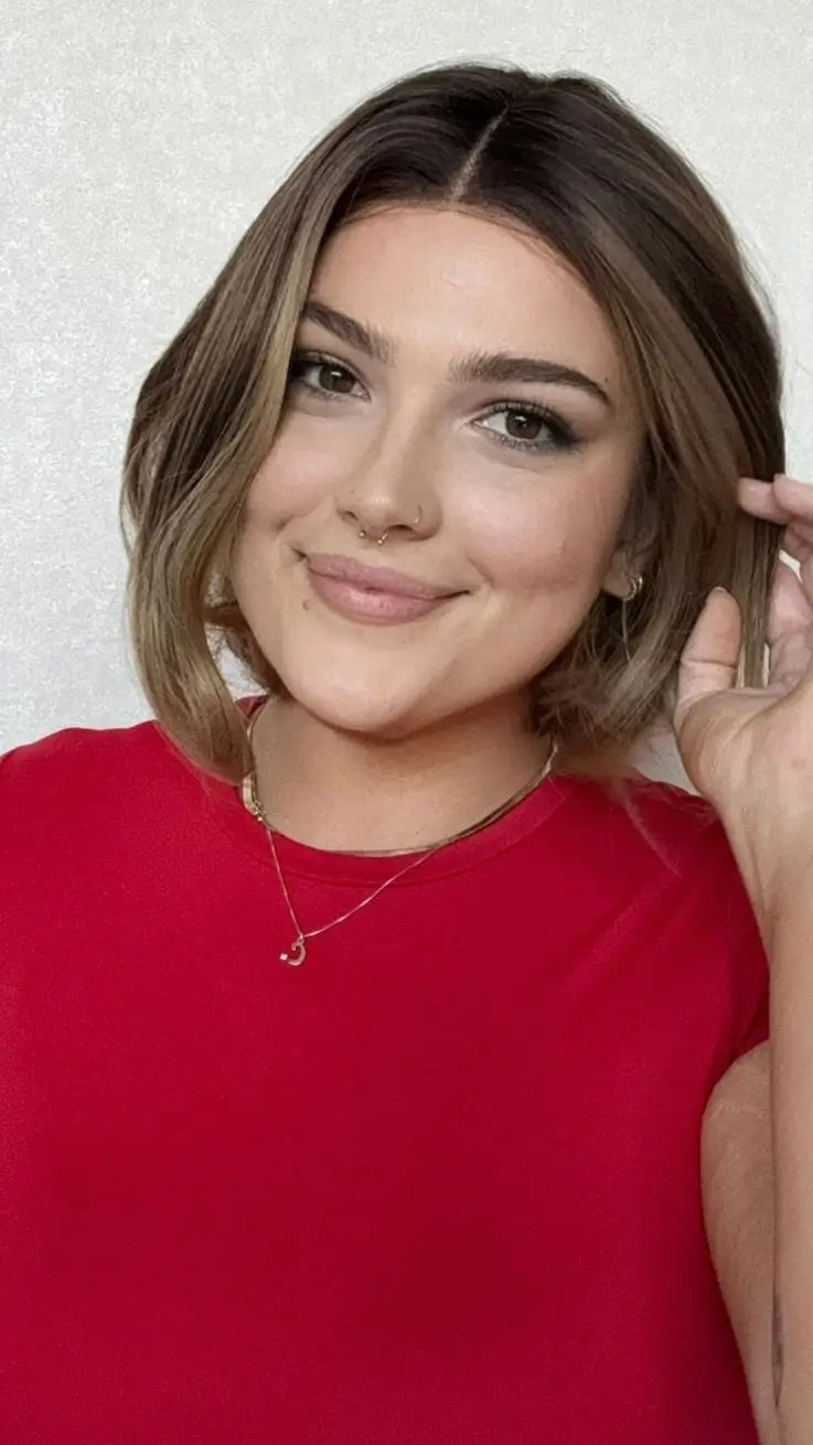 Lace Front Balayage Bob Synthetic Wig – Avery