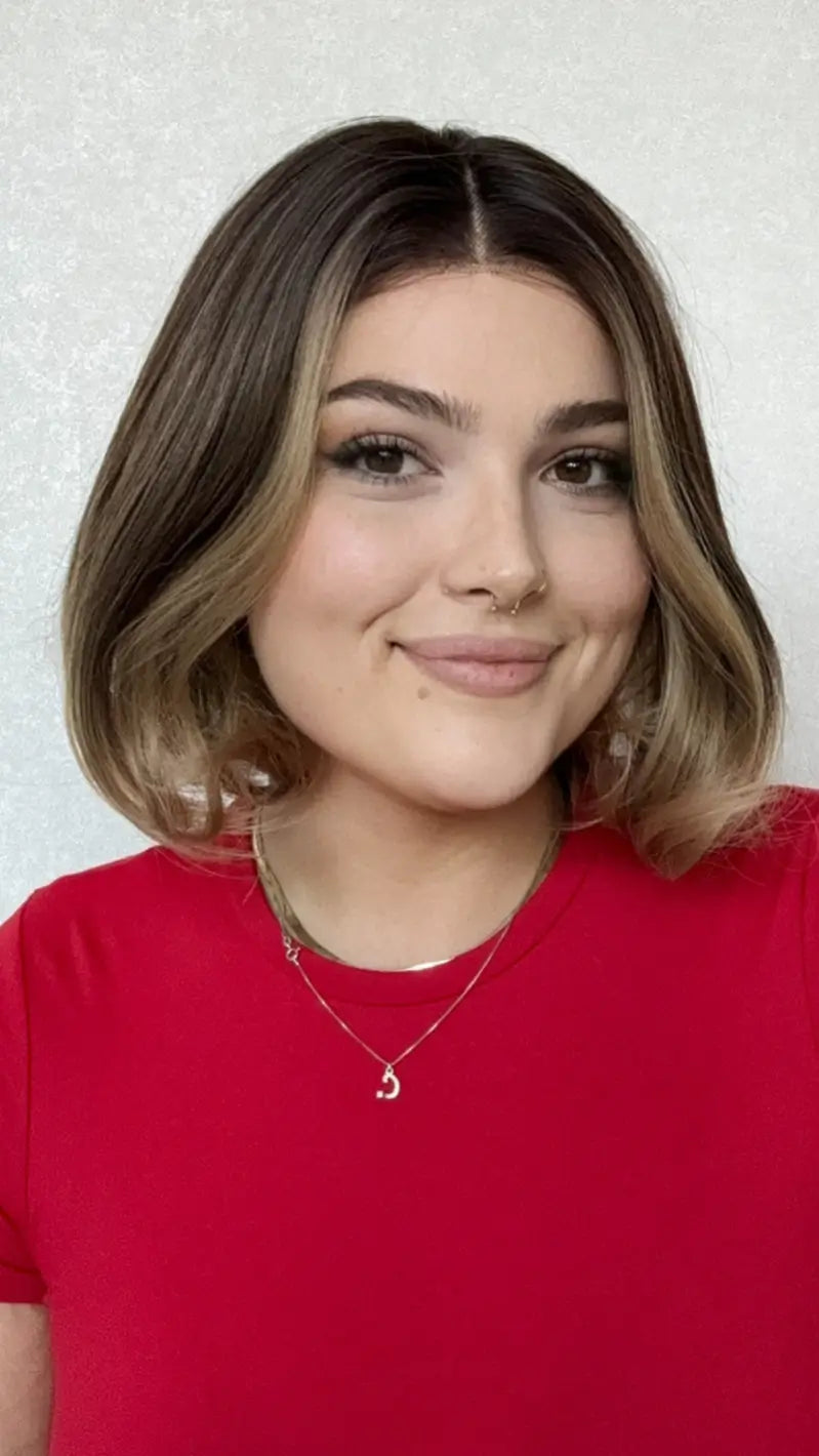 Lace Front Balayage Bob Synthetic Wig – Avery