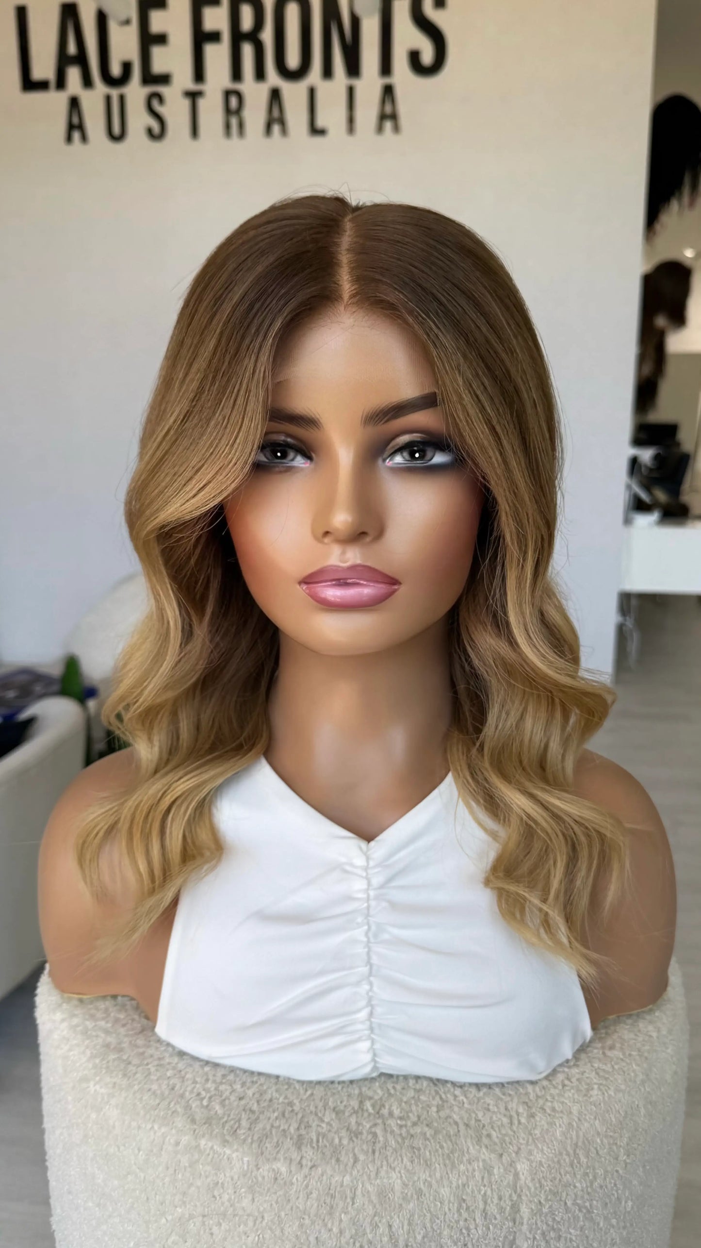 golden blonde ombre lace front wig australia, medical lace front wig.