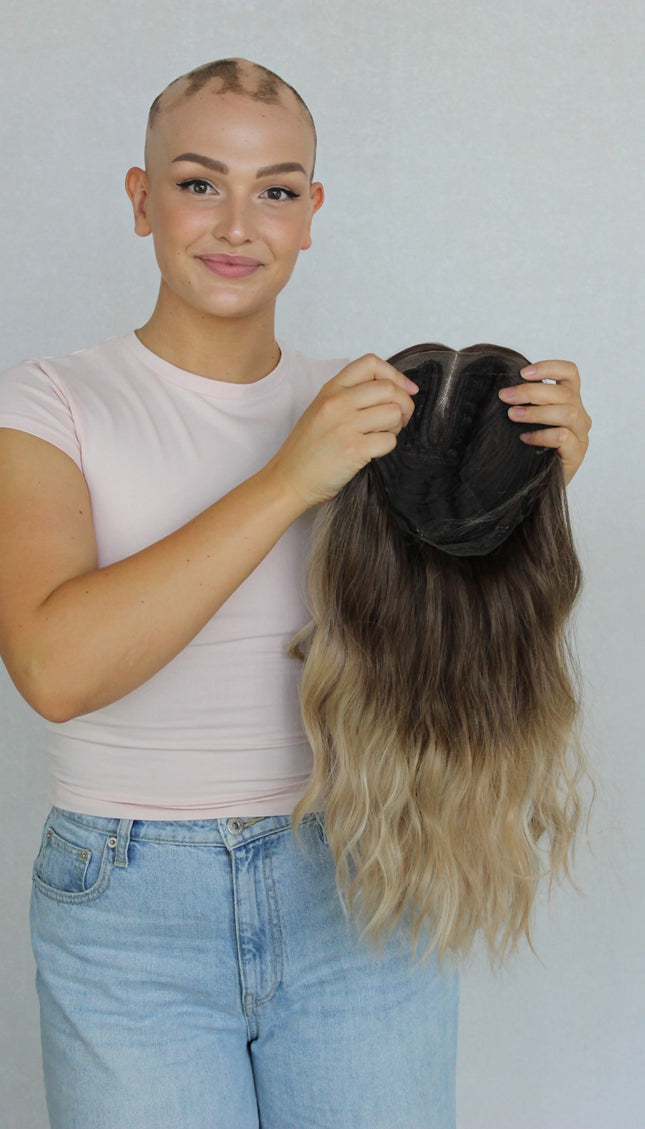 Lace Front Brunette Balayage Wavy Wig – Beachy Dayz