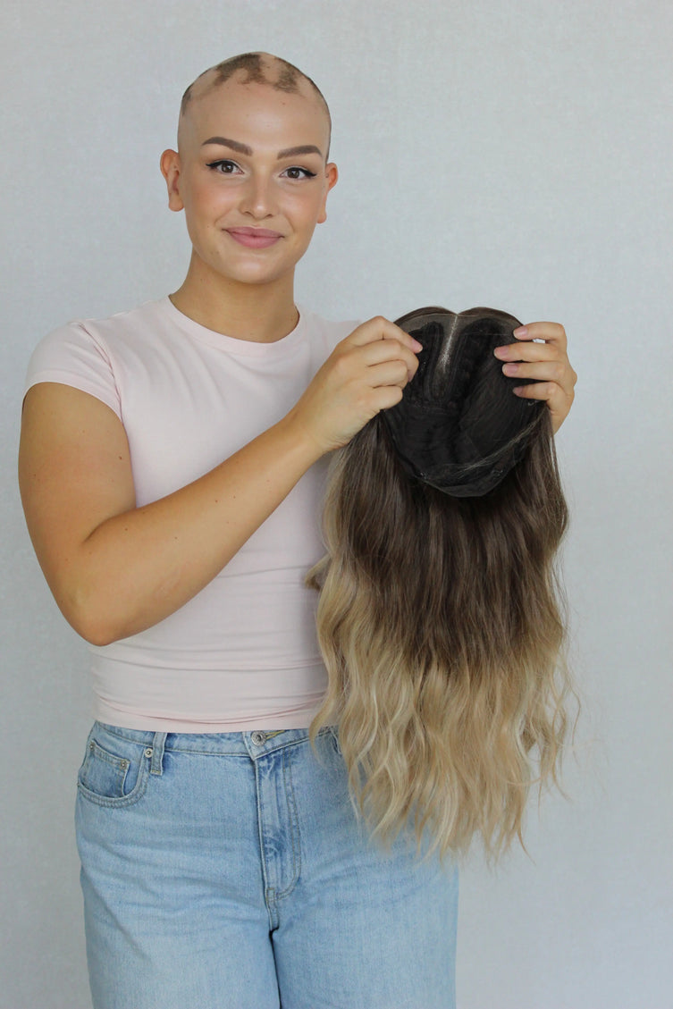 Lace Front Brunette Balayage Wavy Wig – Beachy Dayz