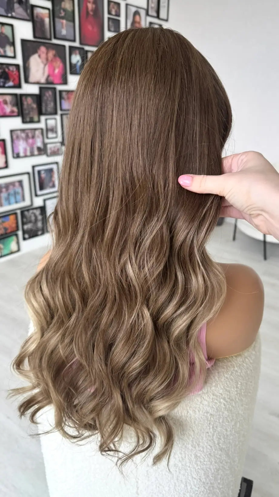 long ash brunette hair 24 inch, medical grade lacefront wig australia.