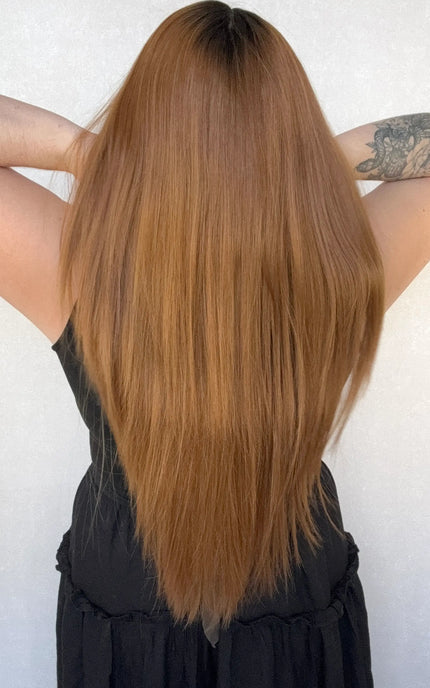 Lace Front Copper Synthetic Wig – Cinnamon