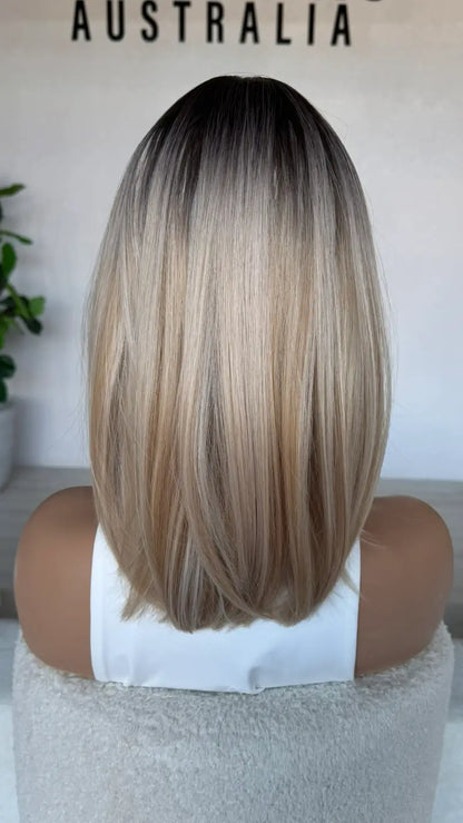 Mixed Blonde Ombre with Fringe Wig - Connie