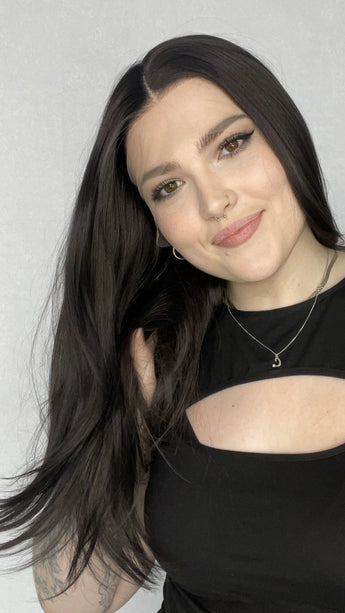 Lace Front Layered Black Synthetic Wig – Dusk