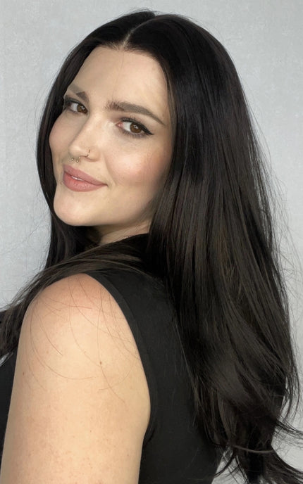 Lace Front Layered Black Synthetic Wig – Dusk