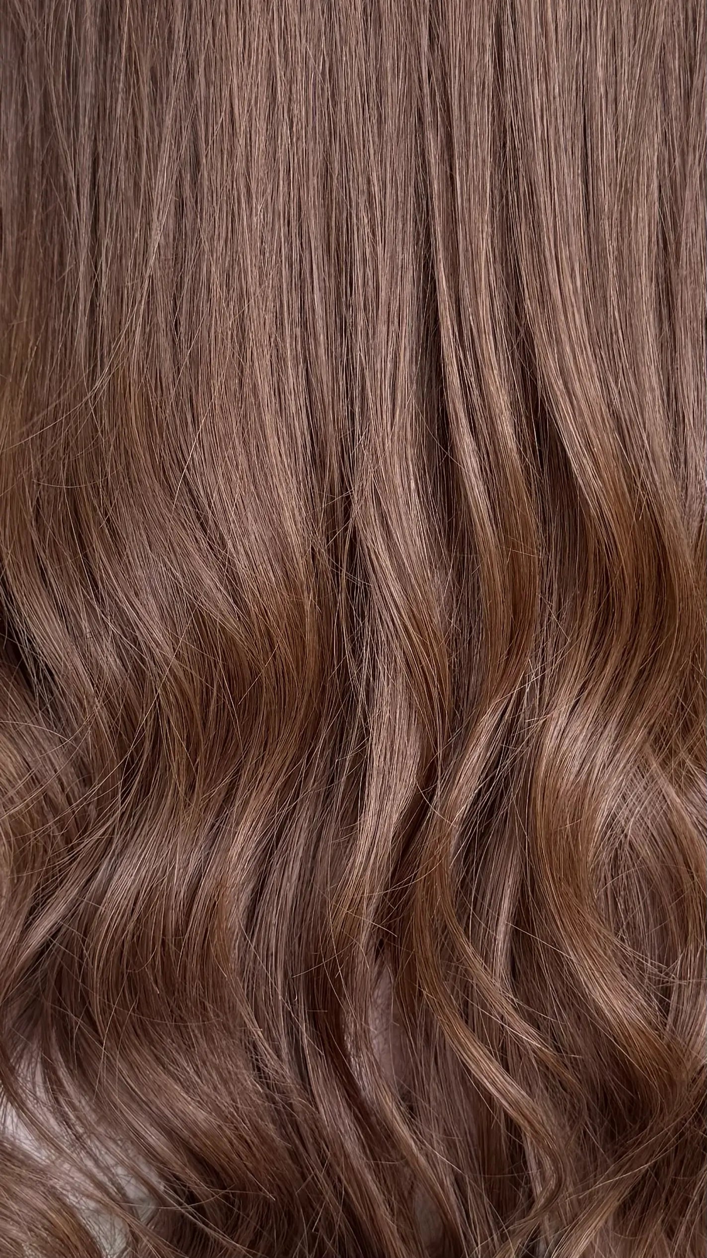 24 INCH -  WARM BRUNETTE - SMALL- HUMAN HAIR LACE FRONT WIG