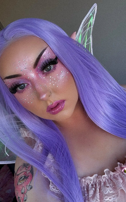 Cosplay Long Purple Lace Front Synthetic Wig – Rumi