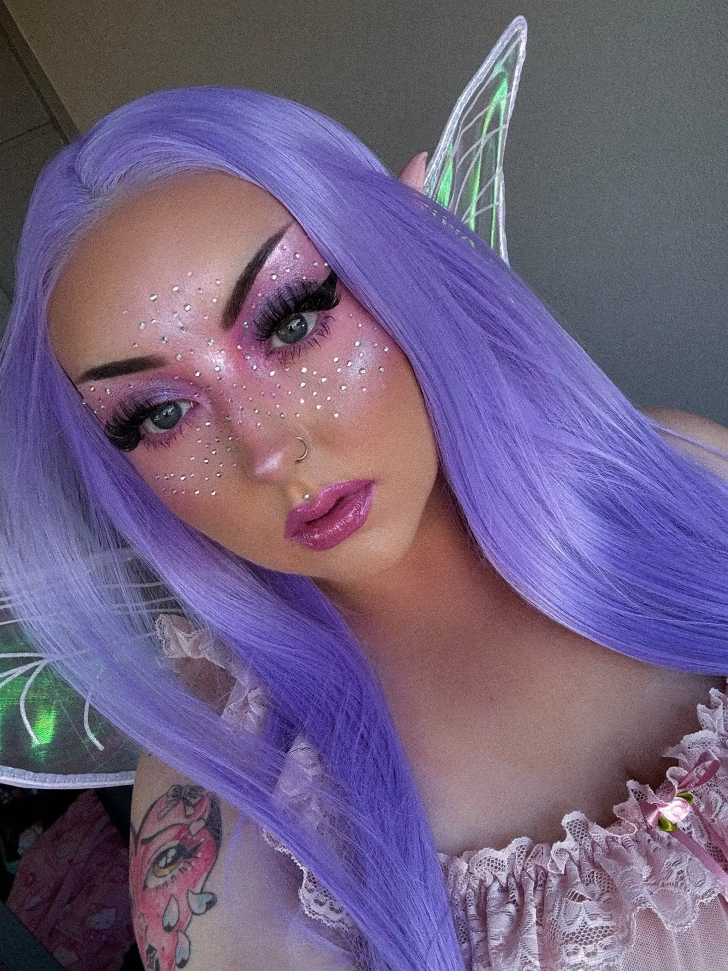 Cosplay Long Purple Lace Front Synthetic Wig – Rumi