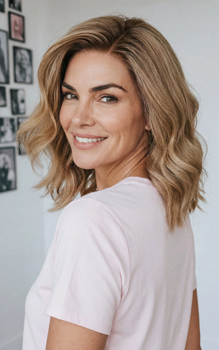 14 inch - Light-weight Nautral Wavy Long Bob