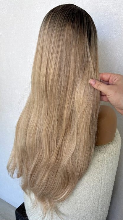 Rose Blonde Fringe Synthetic Wig- Kingsley