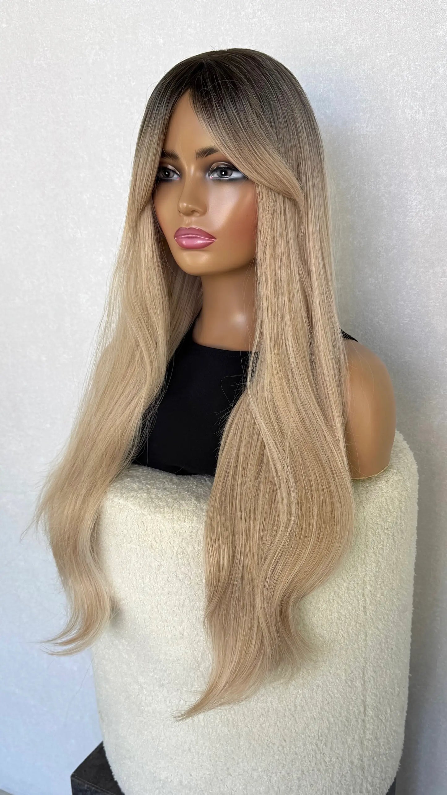 Rose Blonde Fringe Synthetic Wig- Kingsley