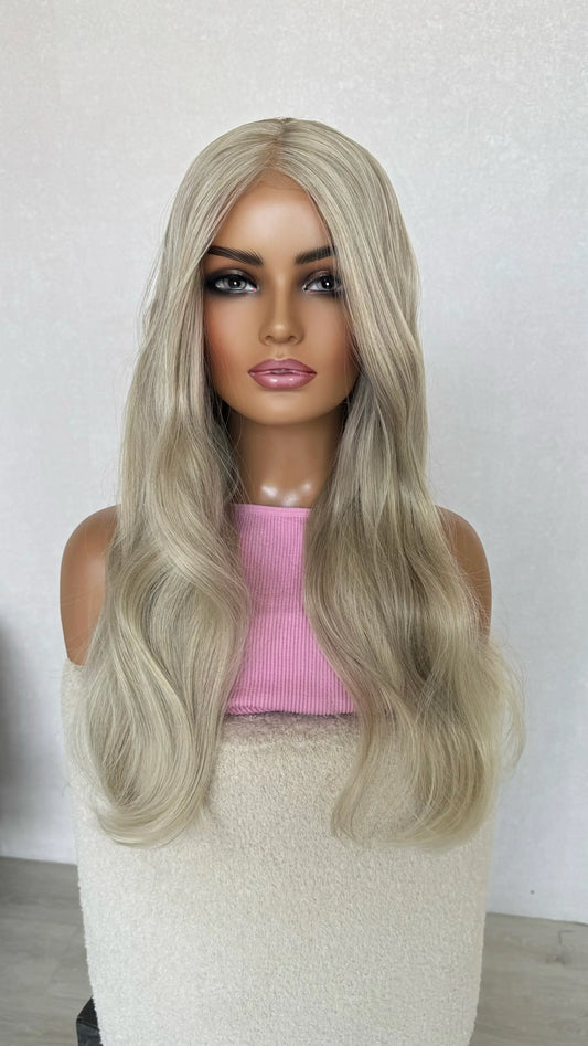 Lace Front Platinum Ash Blonde Synthetic – Luna