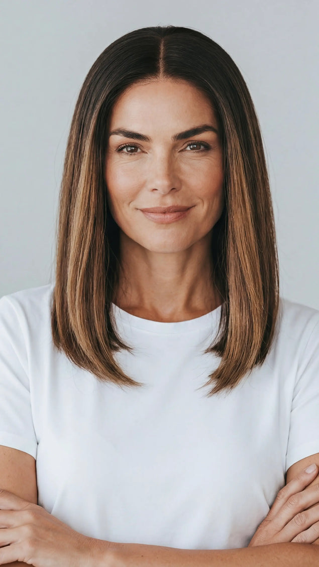 realistic lace front wig made with 100% human hair for women with hairloss, alopecia and chemotherapy.