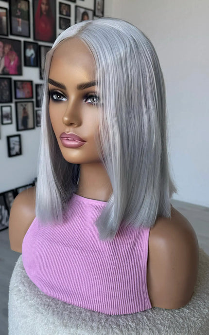 Lace Front Pearl Silver - Synthetic Wig – Frost
