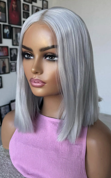 Lace Front Pearl Silver - Synthetic Wig – Frost