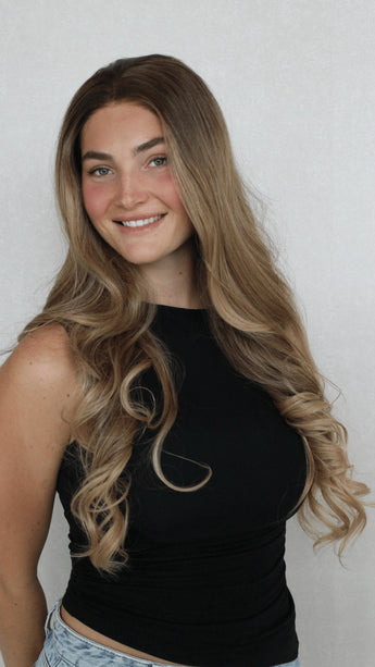 Lace Front warm Blonde Wavy Synthetic Wig – Parker
