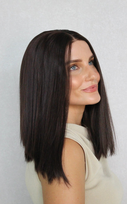 Lace Front Dark Brunette- Large size – Posh Spice