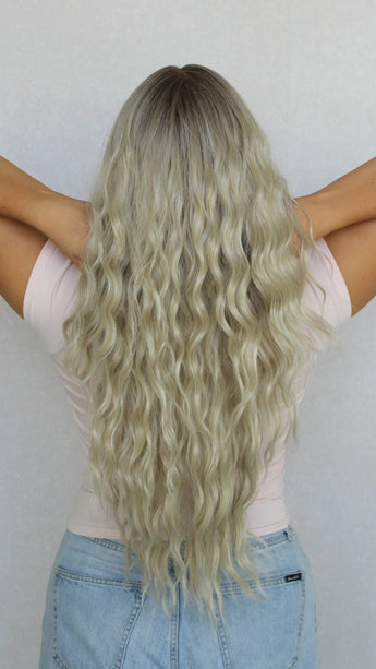 Lace Front Icy Blonde Synthetic – Rikki