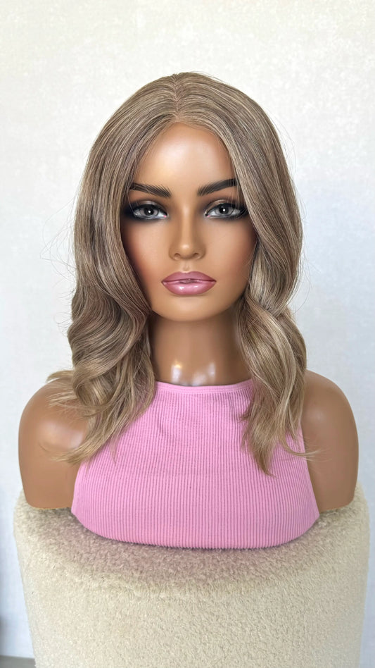 sandy Blonde lacefront wig australia, curls, heatsafe wig.