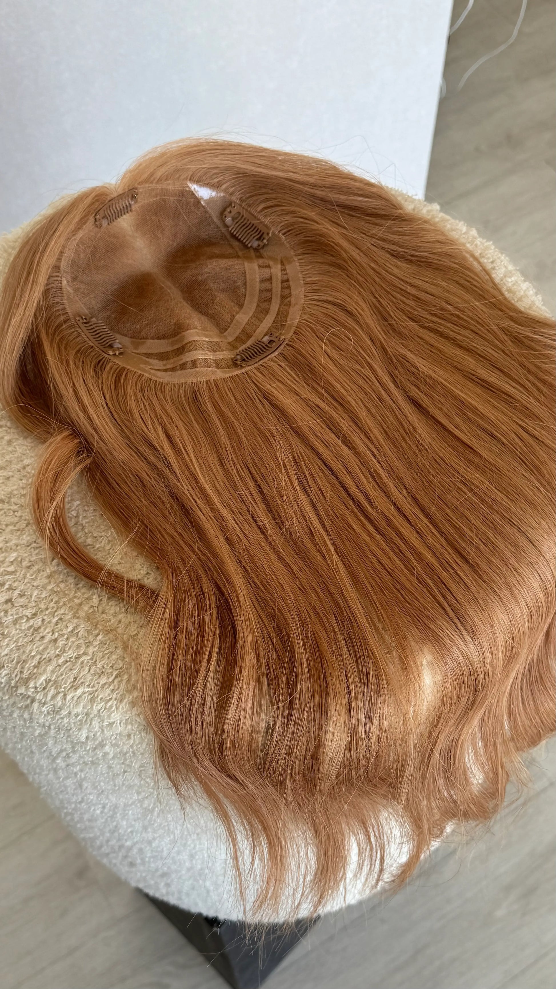 inside cap topper, lace topper with 4x clips