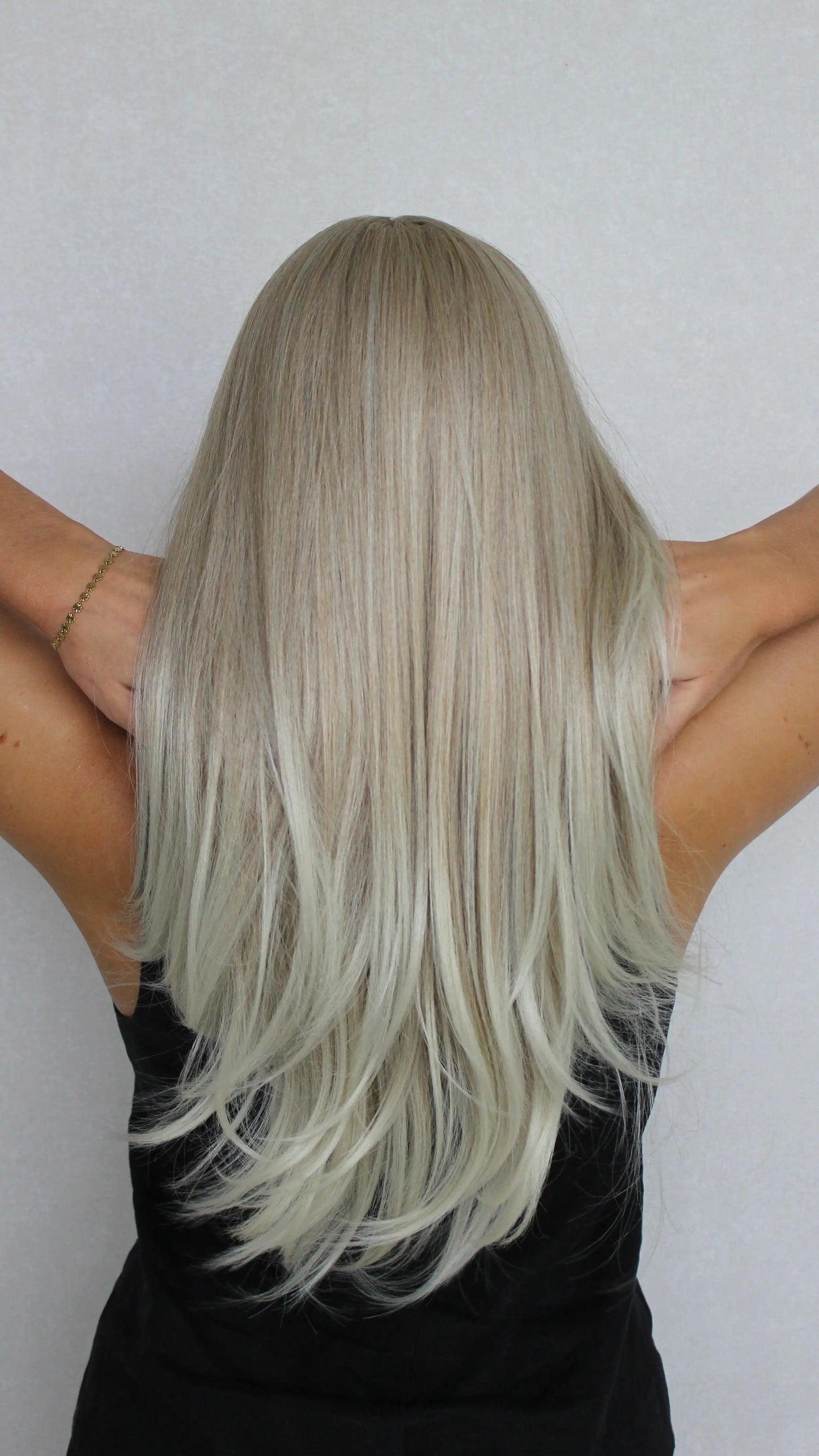 Bright Creamy Blonde Lace Front Layered Synthetic – Tinker