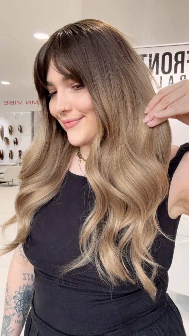 ombre hair fringe wig glueless ready to wear wigs australia.