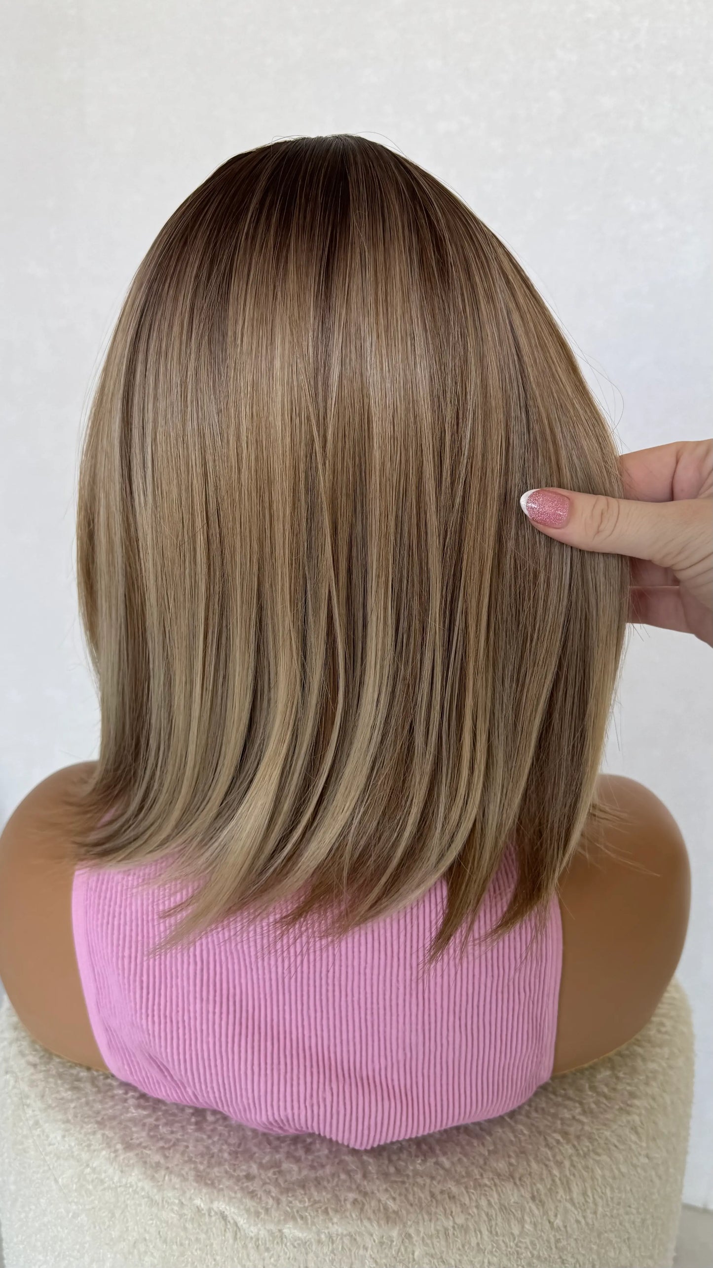 back view, middle part bob length hair heat safe synthetic australia ,