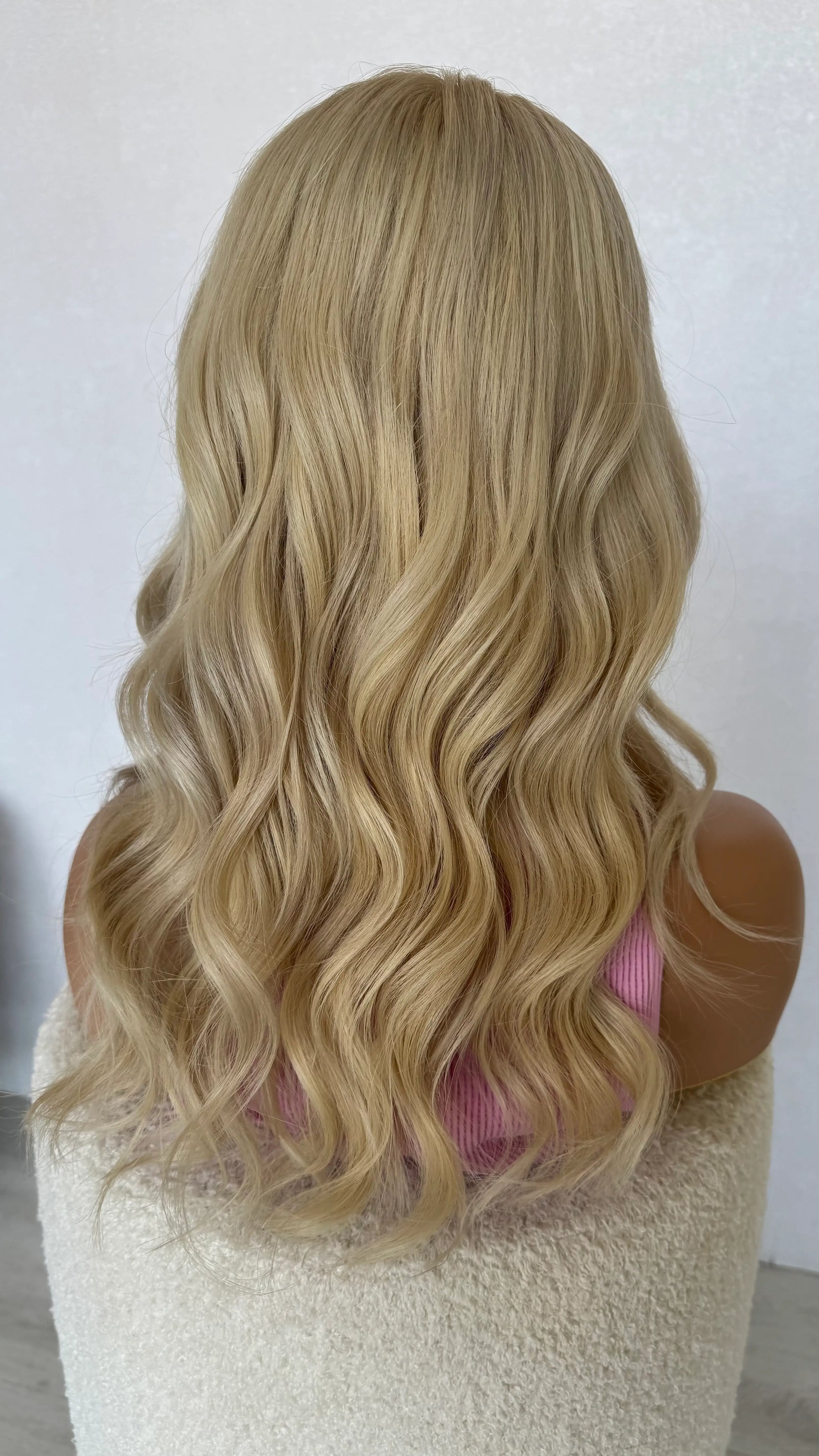 elsa colour lacefront wig, changable parting, wefted back , 100% human hair wig australia.