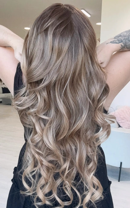 long curled hair heat safe, glueless synthetic wig australia, long hair wig.