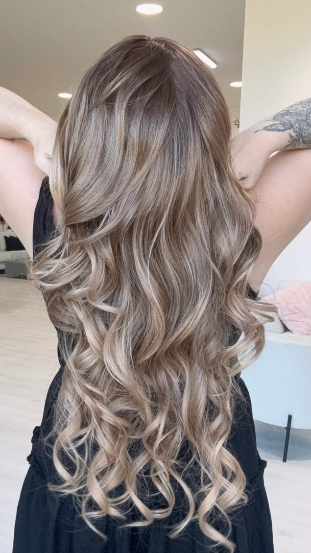 long curled hair heat safe, glueless synthetic wig australia, long hair wig.
