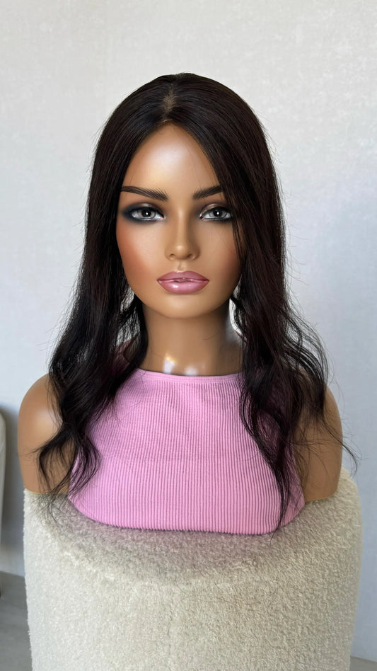 black mono topper 20 inch, 5x clips