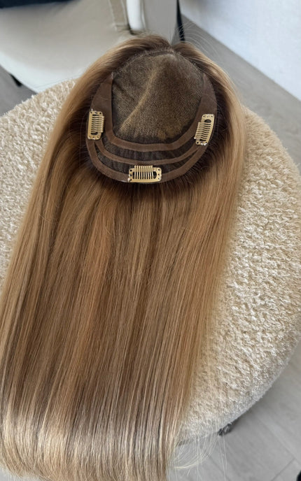 inside cap lacefront topper human hair